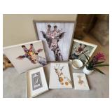 Giraffe-Themed Artwork and Decor