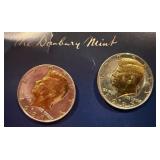 Gold-Plated Kennedy Half Dollars