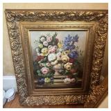 Framed Floral Still Life Artwork