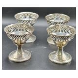 Four Sterling Silver Compotes