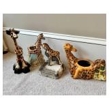 Giraffe Figurines and Planters