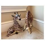 Two Decorative Giraffe Figurines