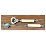 2 Piece Mother of Pearl Bar Set