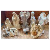 Porcelain Nativity Figurine Set