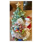 Santa Figurine With Christmas Tree