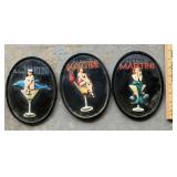 Three Bar Plaques with Figures