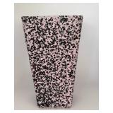 Shawnee USA Pink and Black Speckled Vase