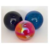 Three Glass Paperweights