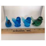 Fenton and Art Glass Bird Figurines
