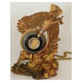 Franklin Mint Bald Eagle Pocket Watch and Stand