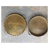 Round Brass Serving Trays