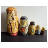 Detective-Themed Nesting Dolls