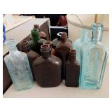 Glass Bottles in Various Colors