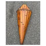 Wall-Mounted Bamboo Sheath Decor