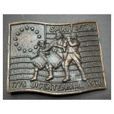 Spirit of '76 Bicentennial Belt Buckle