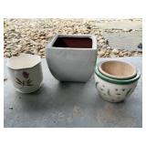 Ceramic Flower Pots Trio