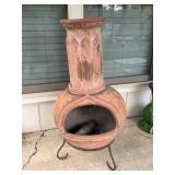Terracotta Chiminea with Stand