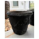 Concrete Outdoor Planter With Relief