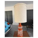 Mid-Century Ceramic Table Lamp With Original Shade