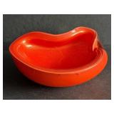 Murano Style Glass Bowl with Organic Form