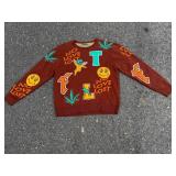 Rebel Minds Brown Graphic Sweatshirt, Large