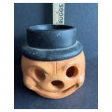 Vintage Halloween Pumpkin with Top Hat Lantern