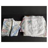 Embroidered and Cross Stitched Linens