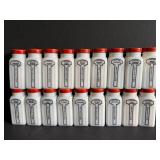 Retro Spice Jars with Red Lids