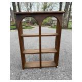 Wooden Wall-Mounted Shelf Unit