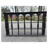 Black Wooden Shelf with Arched Design