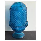 Blue Viking Glass Fairy Lamp