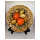 Ceramic Fruit Pattern Wall Plate