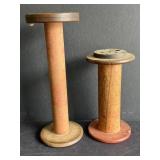 Wooden Textile Mill Spools
