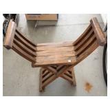Wooden Slat Bench