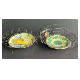 Decorative Wire-Bound Ceramic Plates