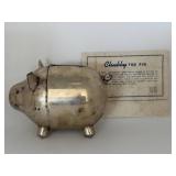 Napier Silver-Plated Figural Pig Bank
