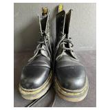 Dr. Martens Black Leather Lace-Up Boots with AirWa