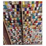 Two Racks of Vintage Matchbooks