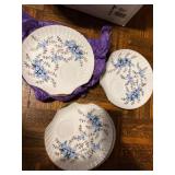 8 Floral Porcelain Plates