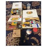 Vintage Collectibles in Cigar Boxes
