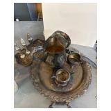 Silver-Plated Coffee Service With Tray and accesso