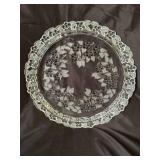 Clear Glass Serving Plate