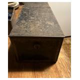 Metal Lockbox With Hinged Lid