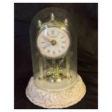 Linden Anniversary Clock with Glass Dome