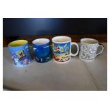 Set of 4 Beachy Coffee Mugs