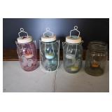 Lot of 4 Electric Candle Lanterns