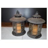 Pair of Electric Candle Lanterns