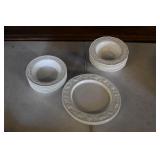 Anchor Hoking Vitrock Flower Rim Plates & Bowls