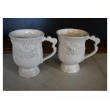 Pair of Jane Seymour Serenade Coffee Mugs