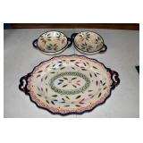 Temptations Old World Platter and Bowls